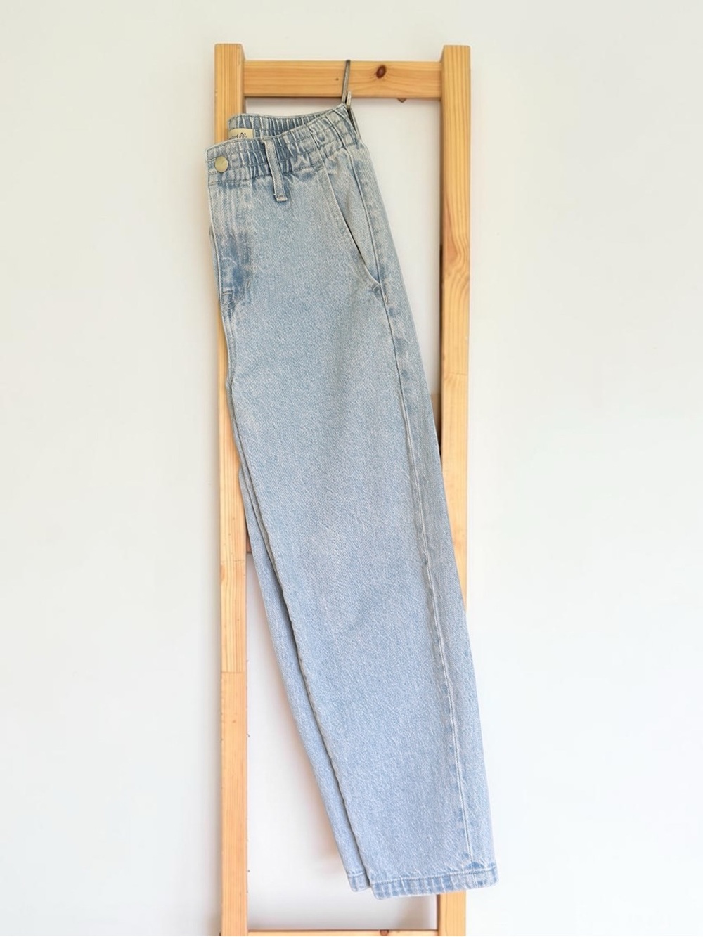 XXS Madewell Pull-On Balloon Jeans Light Wash High Rise Barrel Like Leg